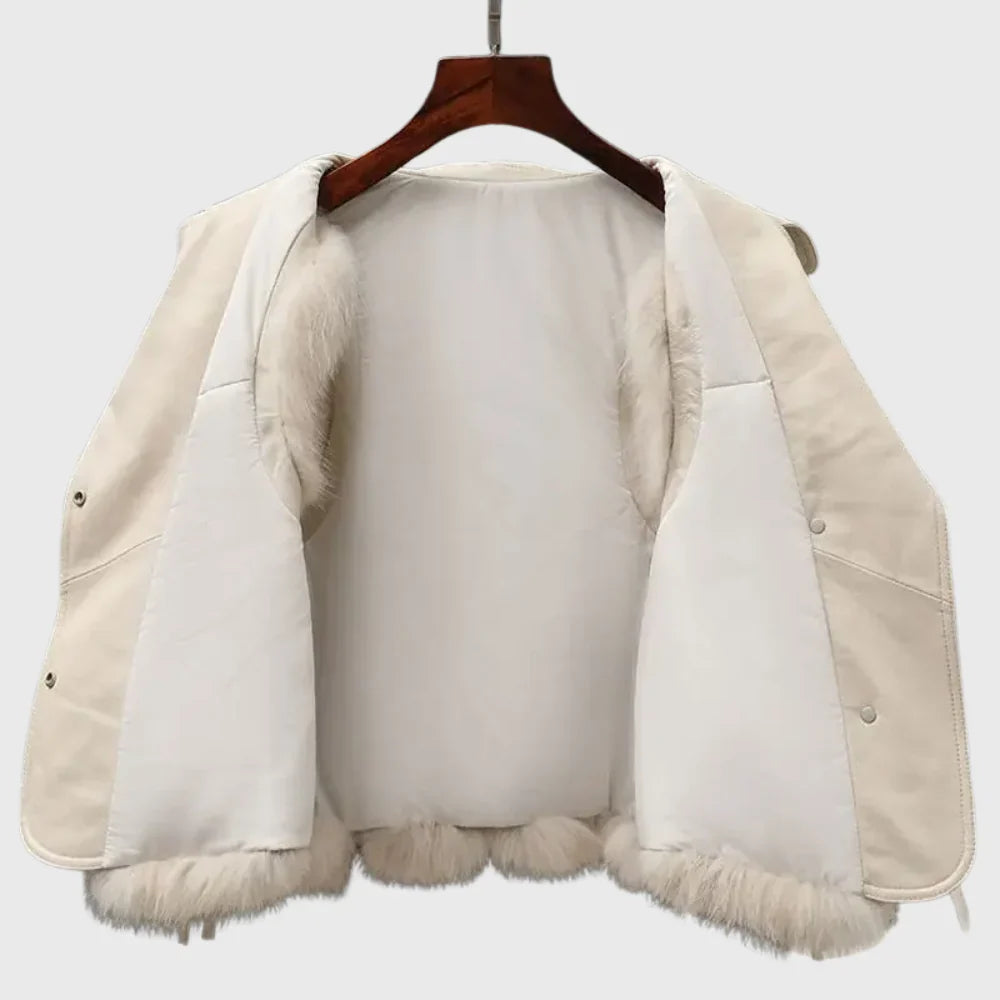 Aveline Faux Fur Vest – Luxuriøs Vinter Elegance