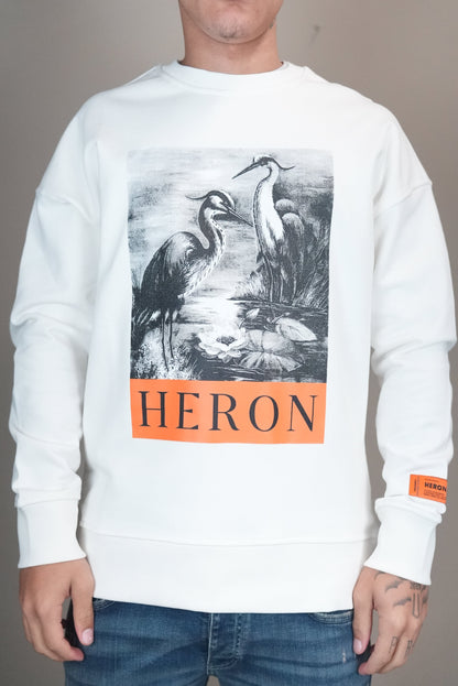 Heron preston trui wit bedrukt