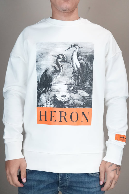 Heron preston trui wit bedrukt