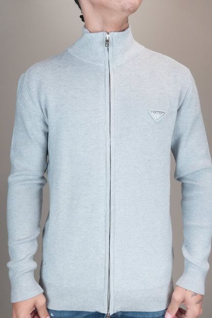 Prada vest grijs logo borst