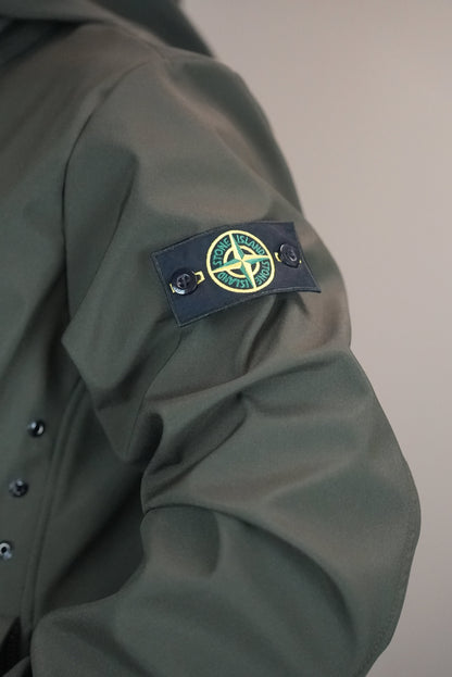 Stone island soft shell donkergroen