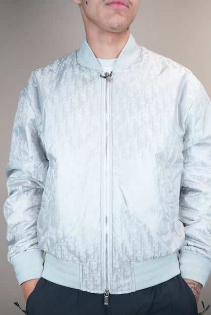 Dior jas monogram grijs