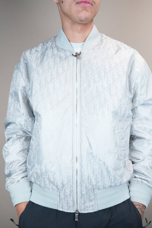 Dior jas monogram grijs