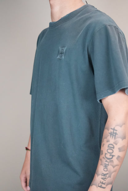 Stone island shirt grijs logo borst