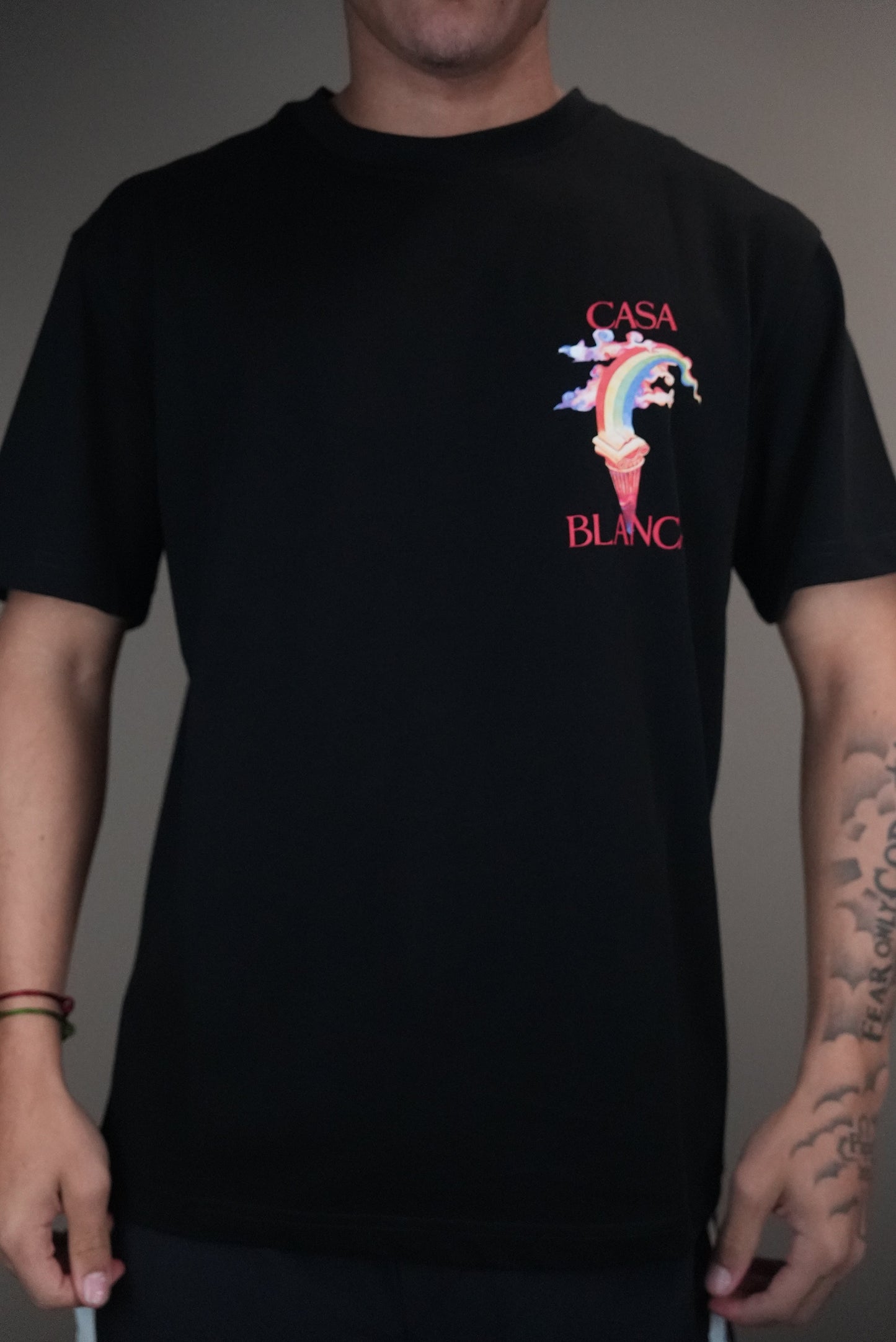 Casablanca shirt print op borst&rug rood