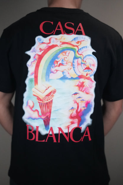 Casablanca shirt print op borst&rug rood