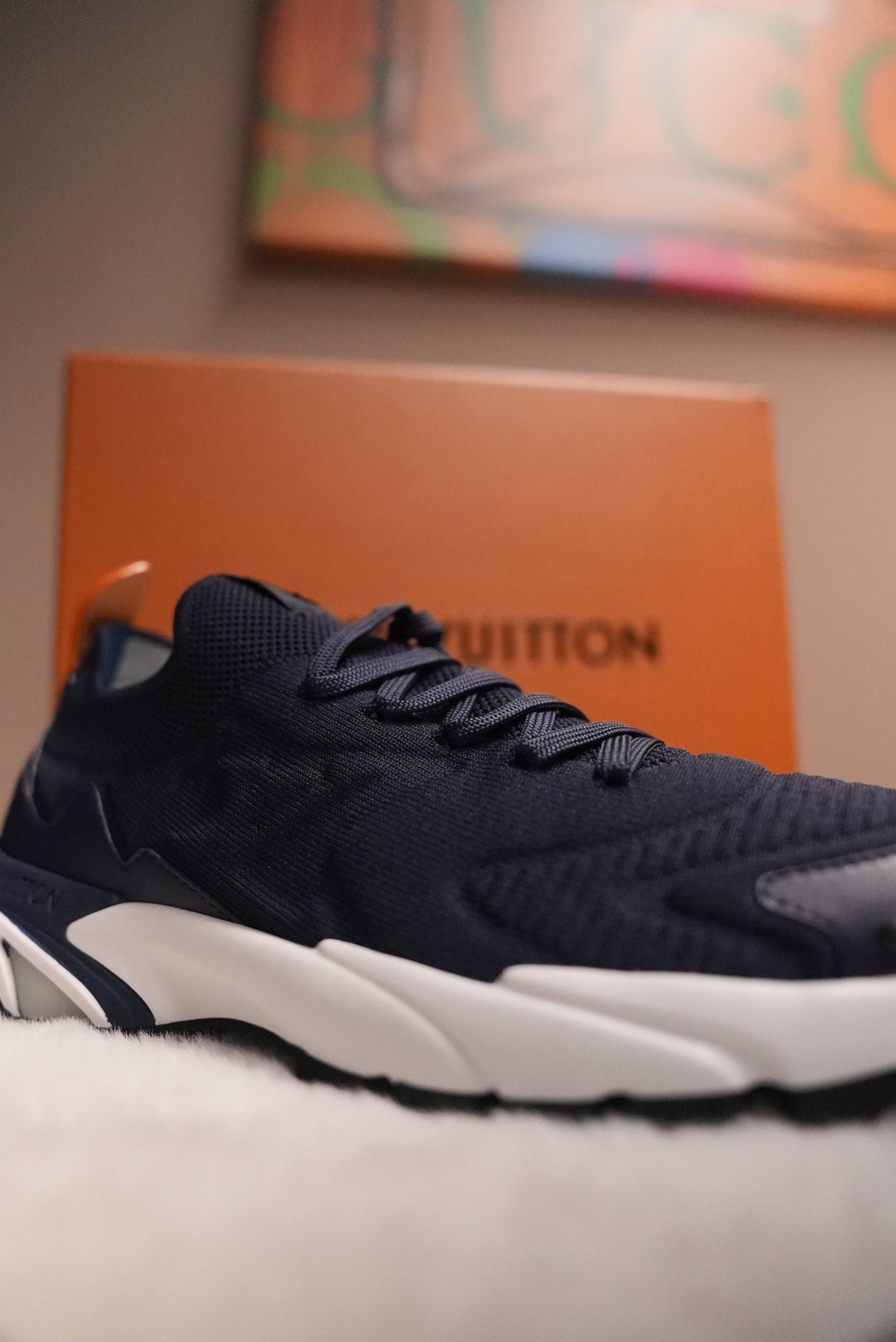 LV Runner Tatic Sneaker Bleu&White