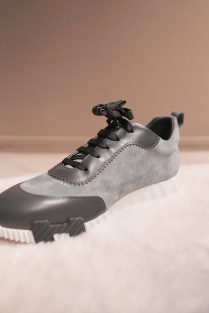 Hermes Bouncing sneaker grijs&donekrgrijs