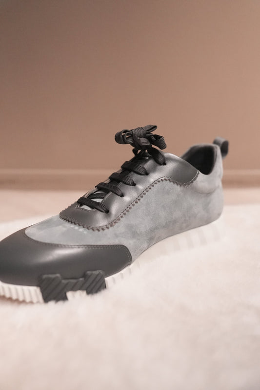 Hermes Bouncing sneaker grijs&donekrgrijs
