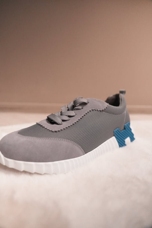 hermes Bouncing sneaker grijs&blauw