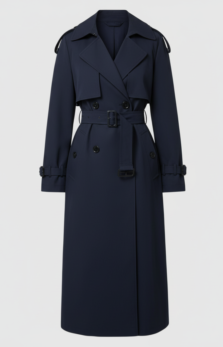 Ikonisk Beige Trenchcoat - Tidløs Elegance til Enhver Anledning