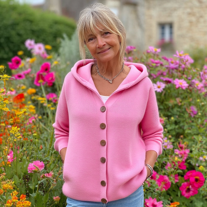 Cléandre | Vest med hætte og knapper